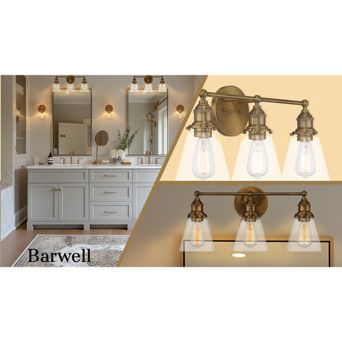 Barwell 1 Light 10 inch Oxidized Aged Brass Bath Vanity Light Wall Light